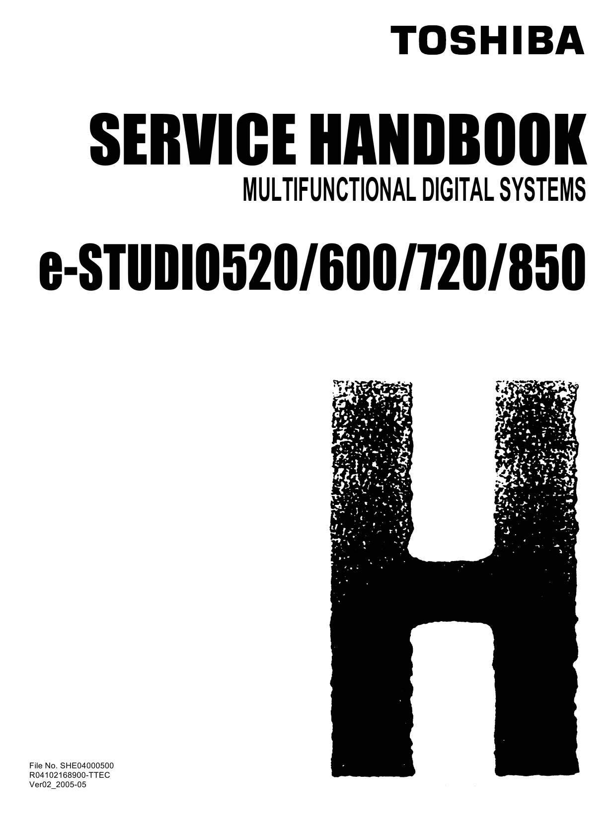 TOSHIBA e-STUDIO 520 600 720 850 Service Handbook-1